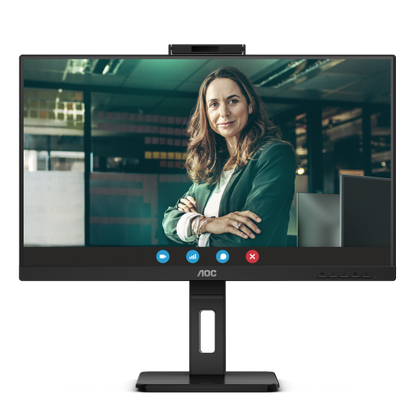 AOC MONITOR 23,8 LED IPS FHD 16:9 4MS 300 CDM, WEBCAM, PIVOT, DP/HDMI, MULTIMEDIALE [24P3QW]