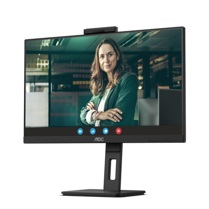 AOC MONITOR 23,8 LED IPS FHD 16:9 4MS 300 CDM, WEBCAM, PIVOT, DP/HDMI, MULTIMEDIALE [24P3QW]