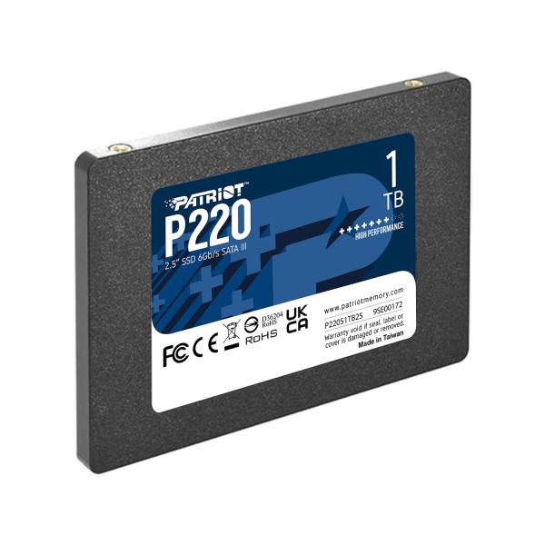PATRIOT SSD INTERNO P220 1TB 2,5&quot; SATA 6GB/S R/W 500/500 [P220S1TB25]