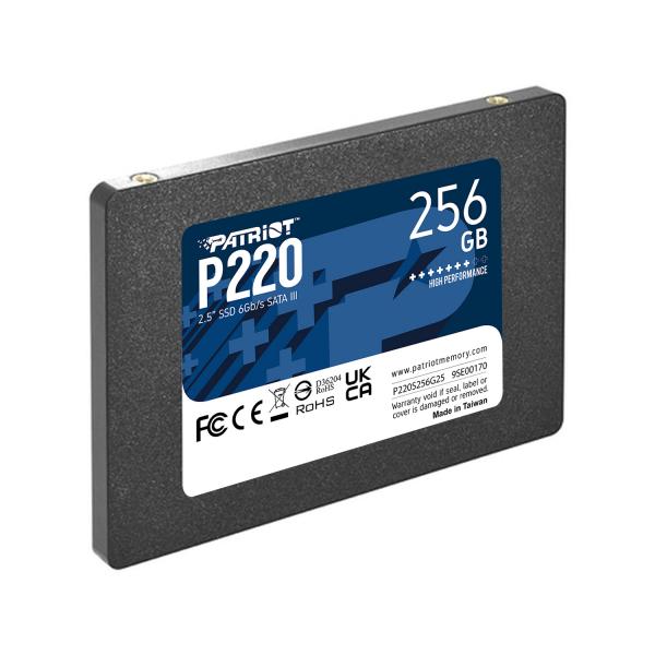 PATRIOT SSD INTERNO P220 256GB 2,5" SATA 6GB/S R/W 500/490 [P220S256G25]