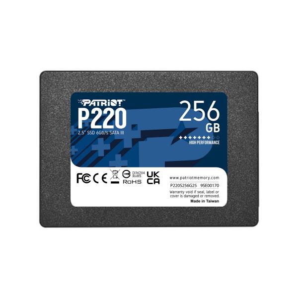 PATRIOT SSD INTERNO P220 256GB 2,5" SATA 6GB/S R/W 500/490 [P220S256G25]