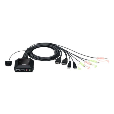 ATEN Switch KVM cablato USB 4K HDMI a 2 porte con selettore porta remota- PROMO FINO AD ESAURIMENTO SCORTE [CS22H-AT]