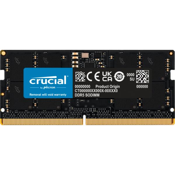 Crucial 16GB DDR5-5600 SODIMM - CL46 - 1.1V - non-ECC [CT16G56C46S5]