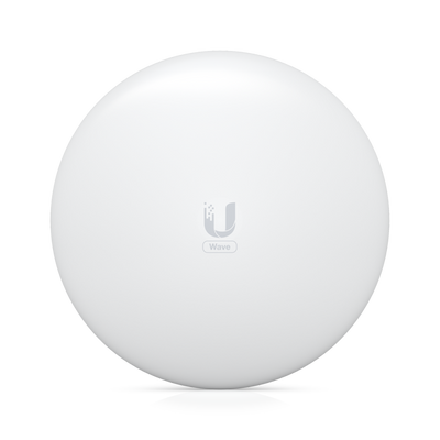 Ubiquiti - Wave-LR-EU - 60 GHz PtMP station, Max. total throughput: 2 Gbps (1.5 Gbps duplex), 5 GHz weatherproof backup radio (Max. throughput: 800 Mbps), (1) GbE RJ45 port, Integrated GPS & Bluetooth [Wave-LR-EU]