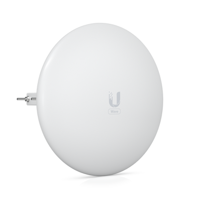 Ubiquiti - Wave-LR-EU - 60 GHz PtMP station, Max. total throughput: 2 Gbps (1.5 Gbps duplex), 5 GHz weatherproof backup radio (Max. throughput: 800 Mbps), (1) GbE RJ45 port, Integrated GPS & Bluetooth [Wave-LR-EU]