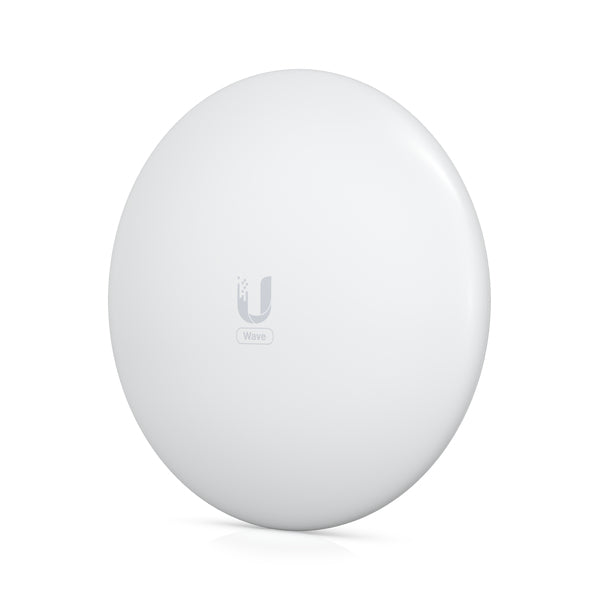 Ubiquiti - Wave-LR-EU - 60 GHz PtMP station, Max. total throughput: 2 Gbps (1.5 Gbps duplex), 5 GHz weatherproof backup radio (Max. throughput: 800 Mbps), (1) GbE RJ45 port, Integrated GPS & Bluetooth [Wave-LR-EU]