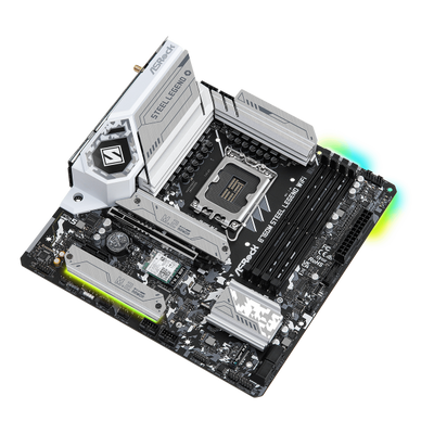 ASROCK MB B760, B760M STEEL LEGEND WIFI, LGA 1700, 4DDR5, GLAN, 4SATA3, MATX [B760M STEEL LEG WI]