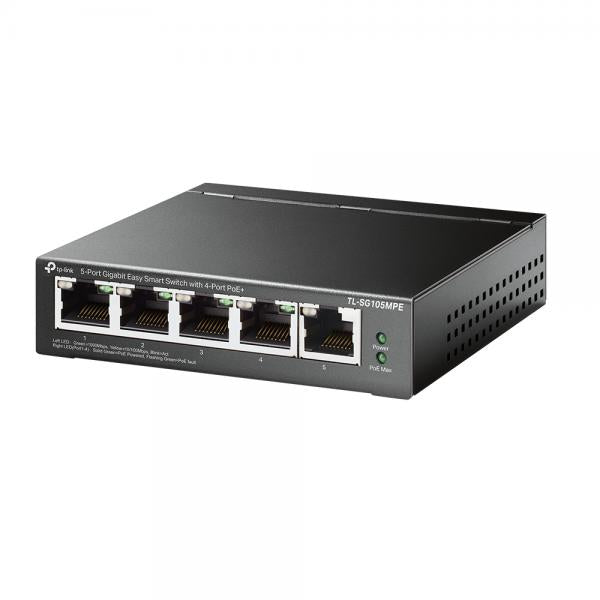 TP-Link TL-SG105MPE switch di rete L2 Gigabit Ethernet (10/100/1000) Supporto Power over Ethernet (PoE) Nero [TL-SG105MPE]