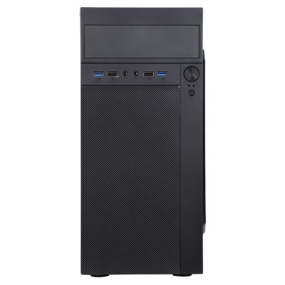 ITEK CASE THEON - MID TOWER, MATX, PSU 500W, 2XUSB3, FULL BLACK [ITOCMPTO]