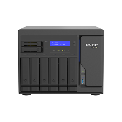 QNAP TS-h886 NAS Tower Collegamento ethernet LAN Nero D-1602 [TS-H886-D1602-8G]
