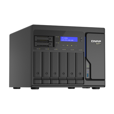 QNAP TS-h886 NAS Tower Collegamento ethernet LAN Nero D-1602 [TS-H886-D1602-8G]