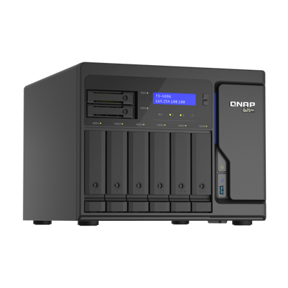 QNAP TS-h886 NAS Tower Collegamento ethernet LAN Nero D-1602 [TS-H886-D1602-8G]