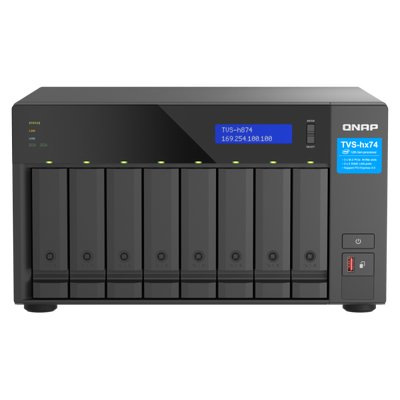 QNAP TVS-h874X NAS Tower Collegamento ethernet LAN Nero [TVS-H874X-I9-64G]