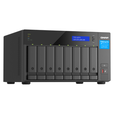 QNAP TVS-h874X NAS Tower Collegamento ethernet LAN Nero [TVS-H874X-I9-64G]