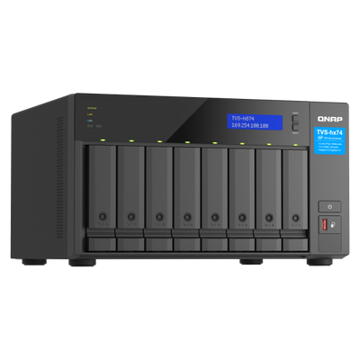 QNAP TVS-h874 NAS Tower Intel Core i7 32 GB DDR4 0 TB QuTS hero Nero [TVS-H874-I7-32G]
