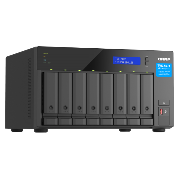 QNAP TVS-h874 NAS Tower Intel Core i7 32 GB DDR4 0 TB QuTS hero Nero [TVS-H874-I7-32G]