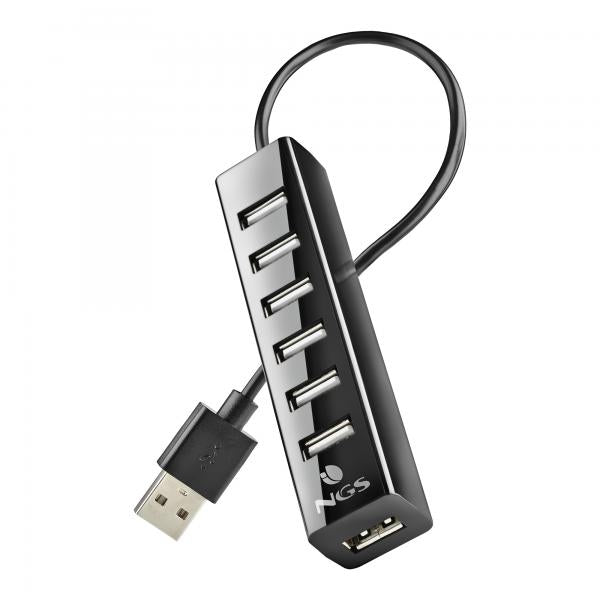 NGS HUB USB 2.0 7 PORTE CON ADATTATORE DI ALIMENTAZIONE [IHUB7TINY]