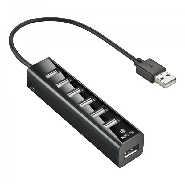 NGS HUB USB 2.0 7 PORTE CON ADATTATORE DI ALIMENTAZIONE [IHUB7TINY]