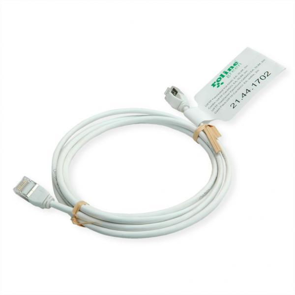 ROLINE GREEN CAVO DI RETE U/FTP DATACENTER PATCHCORD CAT.6A/CLASS EA, LSOH/TPE, SLIM, GRIGIO, 0.5M [21.44.3302]