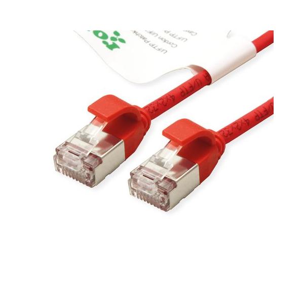 ROLINE GREEN CAVO U/FTP DATACENTER PATCHCORD CAT.6A/CLASS EA, LSOH/TPE, SLIM, ROSSO, 2M [21.44.3315]