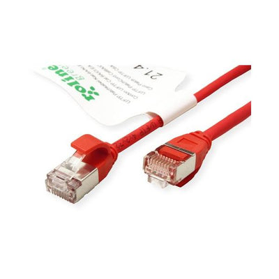 ROLINE GREEN CAVO U/FTP DATACENTER PATCHCORD CAT.6A/CLASS EA, LSOH/TPE, SLIM, ROSSO, 2M [21.44.3315]