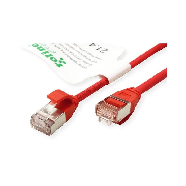 ROLINE GREEN CAVO U/FTP DATACENTER PATCHCORD CAT.6A/CLASS EA, LSOH/TPE, SLIM, ROSSO, 2M [21.44.3315]