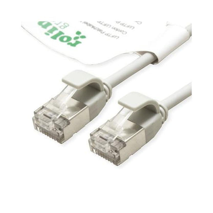 ROLINE GREEN CAVO DI RETE U/FTP DATACENTER PATCHCORD CAT.6A/CLASS EA, LSOH/TPE, SLIM, GRIGIO, 0.3M [21.44.3301]