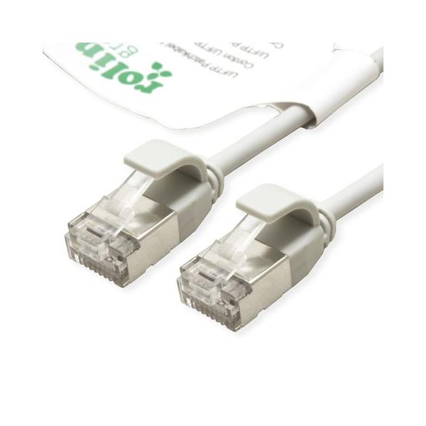 ROLINE GREEN CAVO DI RETE U/FTP DATACENTER PATCHCORD CAT.6A/CLASS EA, LSOH/TPE, SLIM, GRIGIO, 0.3M [21.44.3301]