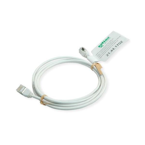 ROLINE GREEN CAVO DI RETE U/FTP DATACENTER PATCHCORD CAT.6A/CLASS EA, LSOH/TPE, SLIM, GRIGIO, 0.3M [21.44.3301]