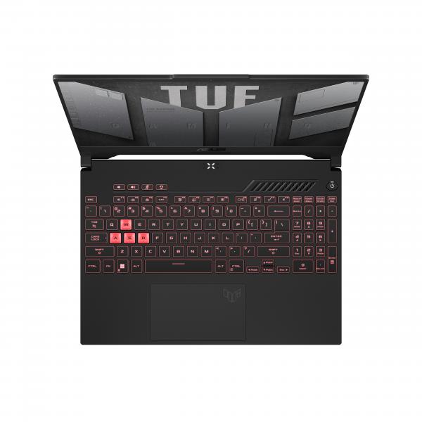 ASUS TUF Gaming F15 FX507ZC4-HN105W Intel Core i7 i7-12700H Computer portatile 39,6 cm (15.6") Full HD 16 GB DDR5-SDRAM 512 GB SSD NVIDIA GeForce RTX 3050 Wi-Fi 6 (802.11ax) Windows 11 Home Nero, Grigio [90NR0GW2-M008R0]