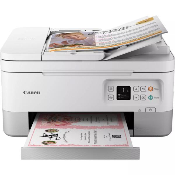 CANON MULTIFUNZIONE INK A4 COLORE, PIXMA TS7451i, 13PPM, FRONTE/RETRO, ADF, USB/WIFI, 3 IN 1, BIANCA [5449C026]