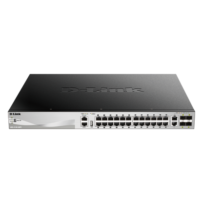 D-LINK SWITCH 24 X 10/100/1000BASE-T POE PORTS (370W BUDGET) LAYER 3 STACKABLE MANAGED GIGABIT SWITC [DGS-3130-30PS]