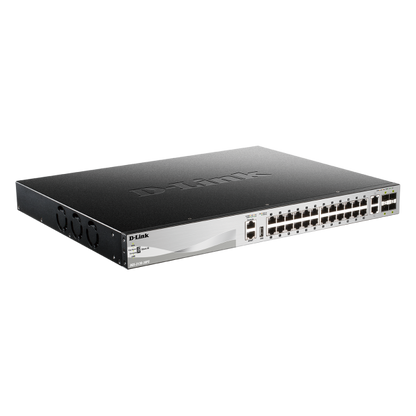 D-LINK SWITCH 24 X 10/100/1000BASE-T POE PORTS (370W BUDGET) LAYER 3 STACKABLE MANAGED GIGABIT SWITC [DGS-3130-30PS]