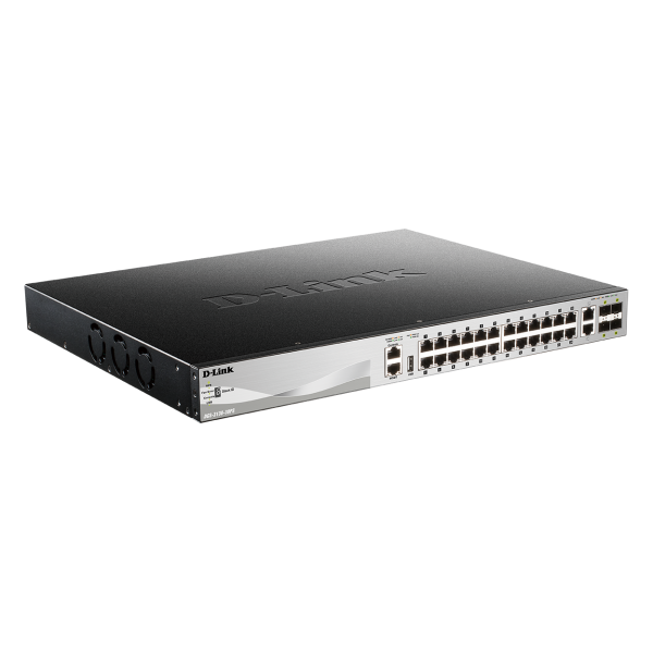 D-LINK SWITCH 24 X 10/100/1000BASE-T POE PORTS (370W BUDGET) LAYER 3 STACKABLE MANAGED GIGABIT SWITC [DGS-3130-30PS]