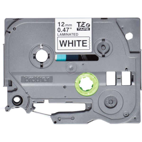 BROTHER NASTRO LAMINATO H12MM NERO SU BIANCO 4 M LUNGHEZZA [TZE231S]