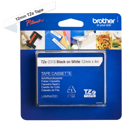 Brother TZE231S2 nastro per etichettatrice Nero su bianco TZe [TZE231S2]