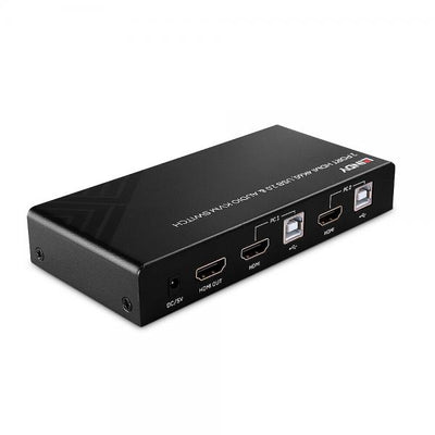 LINDY No. 32809 - Switch KVM HDMI 4K60, USB 2.0 & Audio, 2 Porte [LIN-32809]