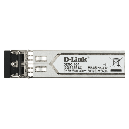 D-LINK TRANSCEIVER 1-PORT MINI-GBIC SFP TO 1000BASESX, 550M ( BOX 10 PZ) [DEM-311GT/10]