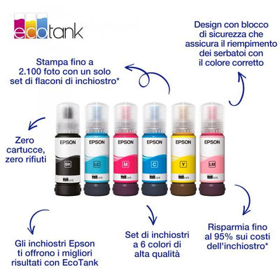 EPSON FLACONE INK GIALLO 70ML PER SERIE ECO TANK, 107 [C13T09B440]