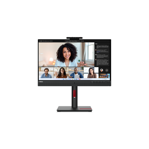 LENOVO MONITOR 23,8 LED IPS 16:9 FHD 6MS 250 CDM, PIVOT, USB-C, WEBCAM, DP/HDMI, MULTIMEDIALE, T24mv [63D7UAT3EU]