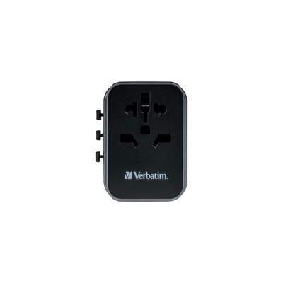 VERBATIM ADATTATORE UNIVERSALE DA VIAGGIO TRAVEL ADAPTER UTA-03 PD30W QC 2XUSB 2XTYPE-C [49545]