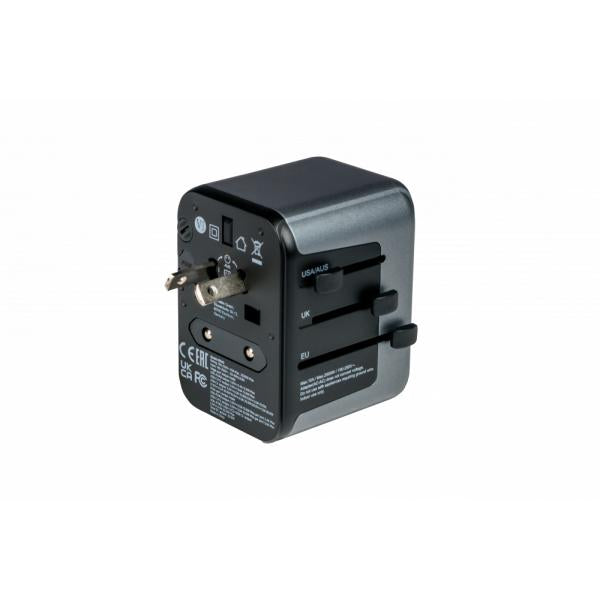 VERBATIM ADATTATORE UNIVERSALE DA VIAGGIO TRAVEL ADAPTER UTA-03 PD30W QC 2XUSB 2XTYPE-C [49545]