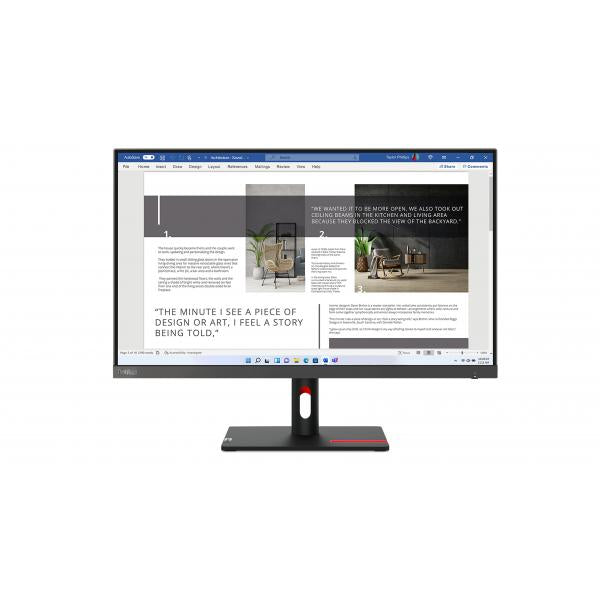 Lenovo ThinkVision S27i-30 - 27 inch - Full HD IPS LED Monitor - 1920x1080 [63DFKAT4EU]