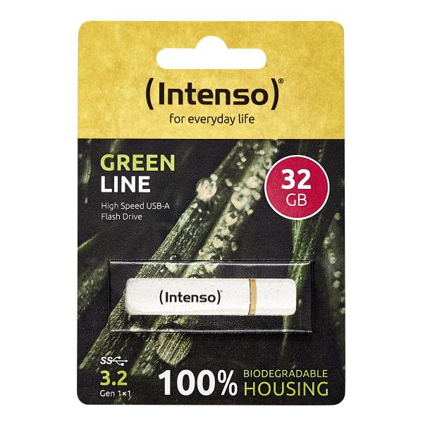 INTENSO PEN DISK GREEN LINE 32GB RECYCLABLE USB-A [3540480]