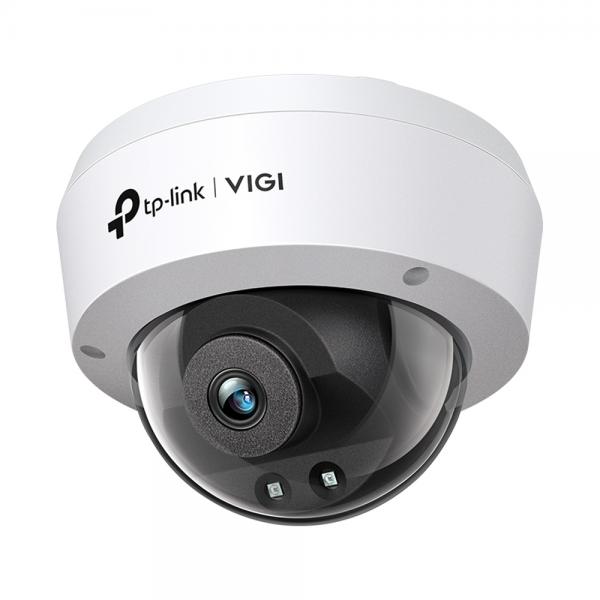 TP-Link - 2MP Dome Network Camera SPEC:H.265+/H.265/H.264+/H.264, 1/3" Progressive Scan CMOS, Color/0.01 Lux@F2.2, 0 Lux with IR, 25fps/30fps (1920x1080,1280x960, 1280x720), PoE, 4 mm Fixed Lens, IK10 [VIGIC220I(4mm)]