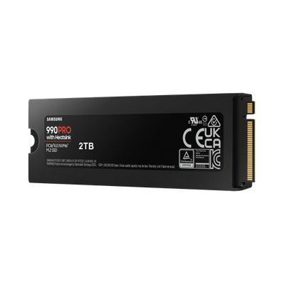 SAMSUNG SSD INTERNO 990 PRO 2TB M.2 PCI-E R/W 7400/6900 GEN 4X4 CON HEATSINK [MZ-V9P2T0GW]