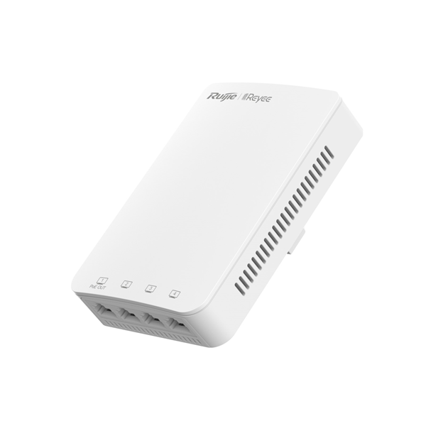 REYEE CLOUD ACCESS POINT WIFI5 AC1300 1 PORTA POE, 3XRJ45, INSTALLAZIONE DA INCASSO [RG-RAP1200 P]
