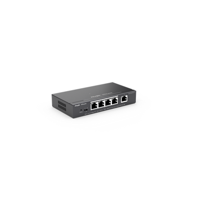 REYEE SMART SWITCH POE GIGABIT 5 P., 4 P. POE/POE+, POE POWER BUDGET 54W (CHASSIS METALLICO DESKTOP) [RG-ES205GC-P]