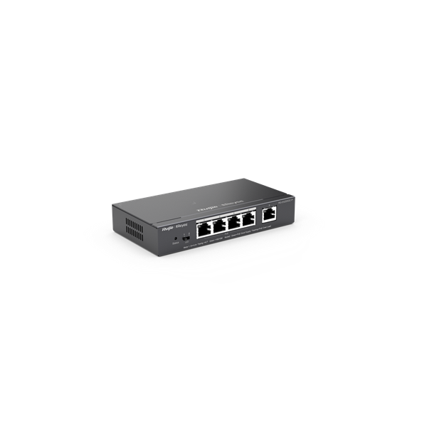 REYEE SMART SWITCH POE GIGABIT 5 P., 4 P. POE/POE+, POE POWER BUDGET 54W (CHASSIS METALLICO DESKTOP) [RG-ES205GC-P]