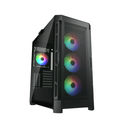 COUGAR CASE M.TOWER DUOFACE PRO CON 2 PANELLI FRONTALI 4X120mm ARGB PWM FAN [CGR-5AD1B-RGB]